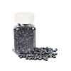 1000pcs Hair Extentions Micro Rings Links Beads, 5mm Silicone Lined Beads for Human Hair Extensions Tool-Black