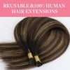 I tip Human Hair Extension #2/6/2 Dark Brown to Chestnut Brown I Tip Hair Extensions Real Human Hair Cold Fusion Itips Hair Extensions Human Hair 16 inch 50pc 50g