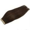 Tape in Human Hair Extensions Chocolate Brown #4 Seamless Straight Remy Human Hair Extensions 50g 20pcs