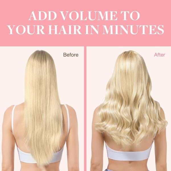 Full Head Clip-In Bleach Blonde #613 Hair Extensions