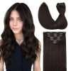 816HoL4VAkL._SL1500_ Full Head Clip-In Dark Brown #2 Hair Extensions