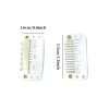 50PCS 6-Teeth U-Shape Snap Clips for Hair Extensions – 3.3cm/1.3inch (Beige)