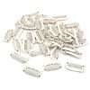 50PCS 6-Teeth U-Shape Snap Clips for Hair Extensions – 3.3cm/1.3inch (Beige)