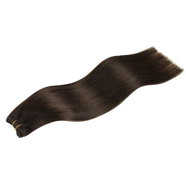 Chocolate Brown (4) - CHOCOLATE BROWN (4) Sew in Weft Hair Extensions