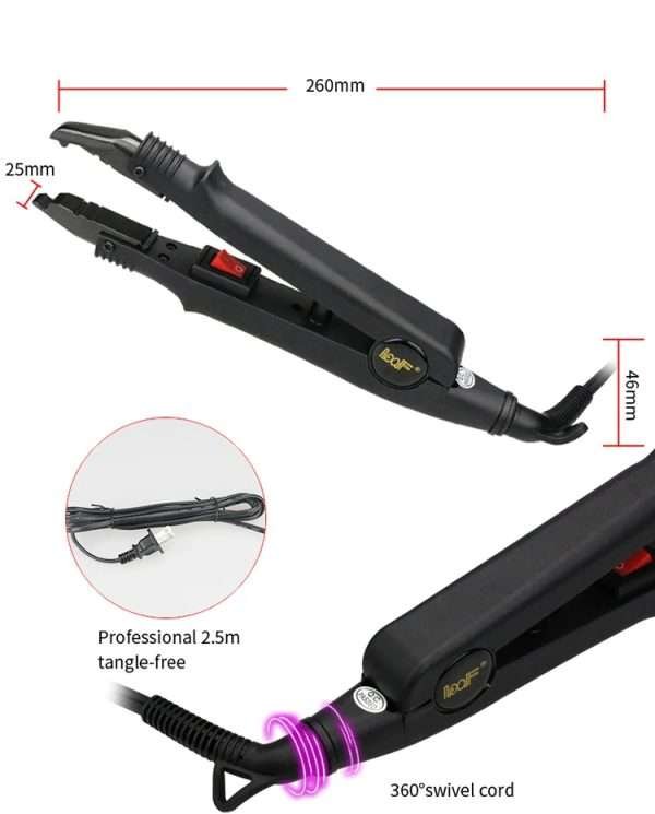 Professional salon hair connector keratin hair extensions tools human hair extension iron
