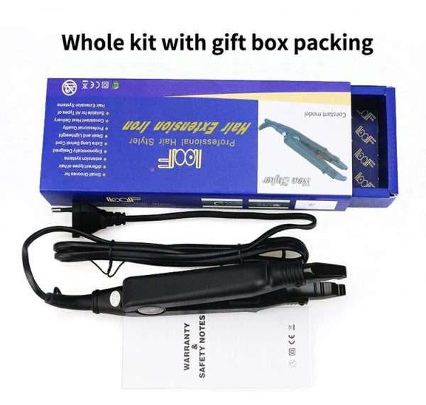 Professional salon hair connector keratin hair extensions tools human hair extension iron
