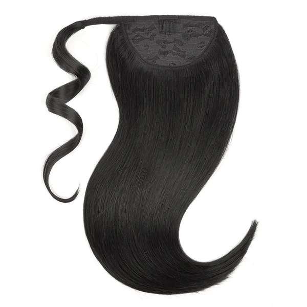 Natural Black (1B) - Human Hair Ponytail Extensions