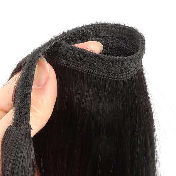 Natural Black (1B) - Human Hair Ponytail Extensions