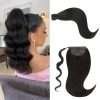 Jet Black (1) - Human Hair Ponytail Extensions