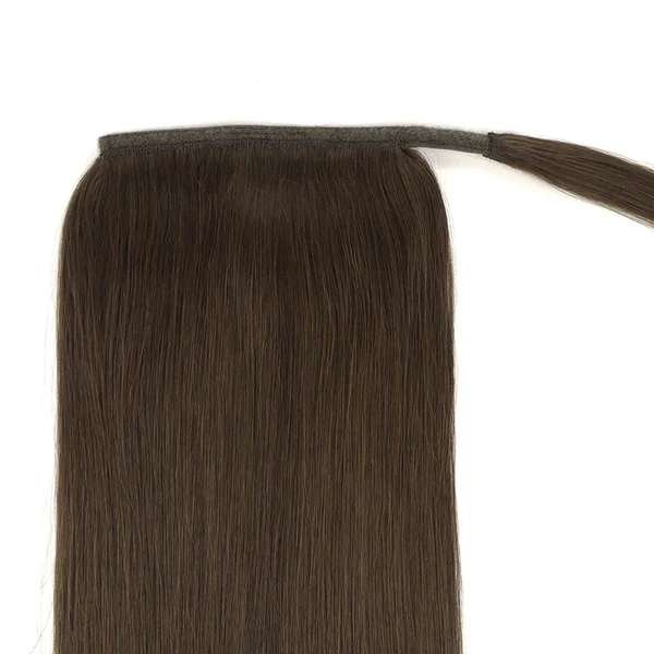 Chocolate Brown (4) - Human Hair Ponytail Extensions