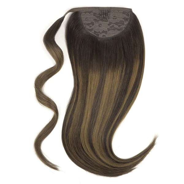 Dark Brown Balayage (2/6/2) - Human Hair Ponytail Extensions