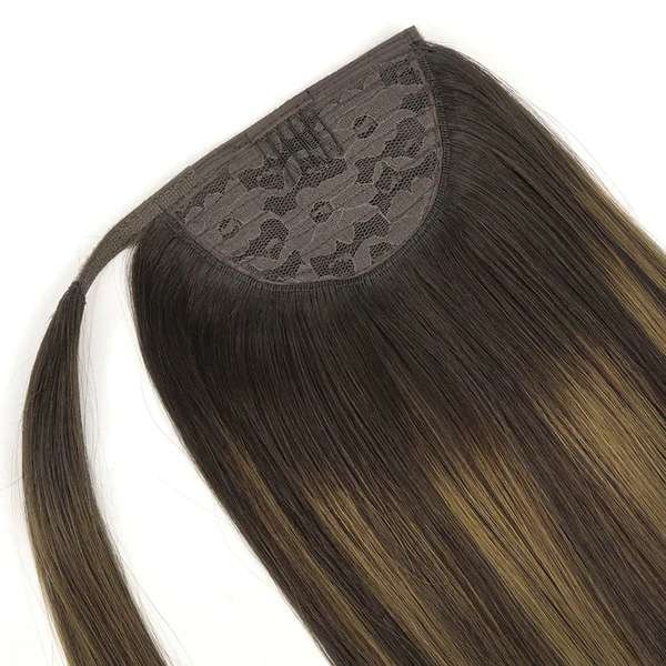 Dark Brown Balayage (2/6/2) - Human Hair Ponytail Extensions