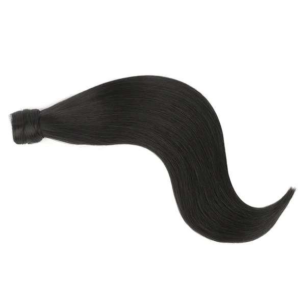 Jet Black (1) - Human Hair Ponytail Extensions