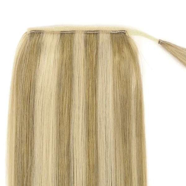 Light Blonde Highlights (16/22) - Human Hair Ponytail Extensions
