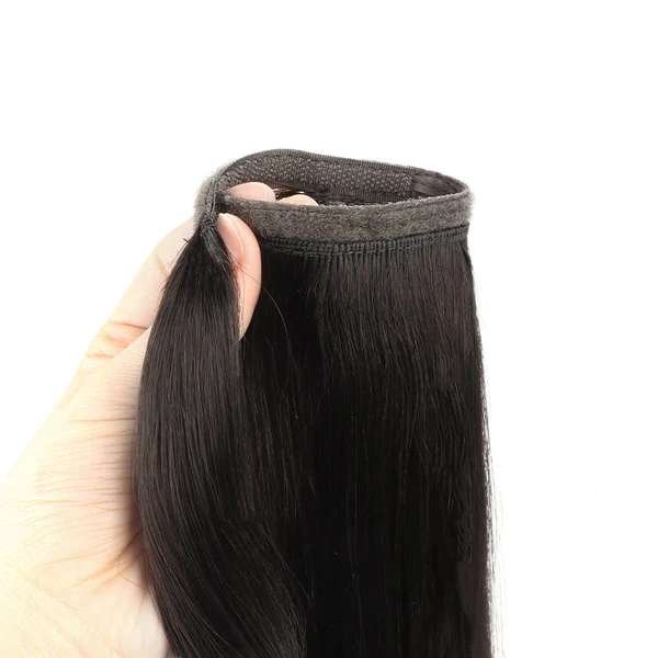 Jet Black (1) - Human Hair Ponytail Extensions