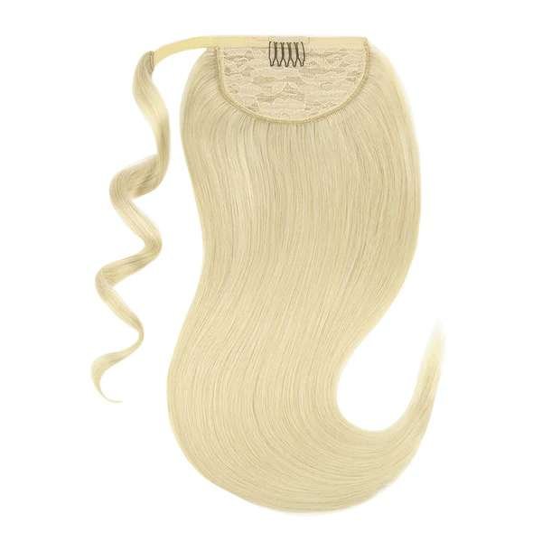 Bleach Blonde (613) - Human Hair Ponytail Extensions