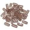 50PCS 6-Teeth U-Shape Snap Clips for Hair Extensions – 3.3cm/1.3inch (Light Brown)