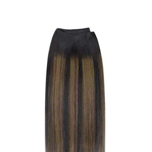 Natural Black Balayage (1B/6/1B) - NATURAL BLACK BALAYAGE (1B/6/1B) Sew in Weft Hair Extensions