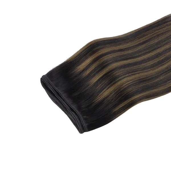 Natural Black Balayage (1B/6/1B) - NATURAL BLACK BALAYAGE (1B/6/1B) Sew in Weft Hair Extensions