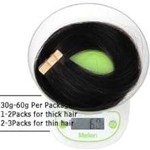 Tape in Human Hair Extensions Dark Brown #2 Seamless Straight Human Hair Extensions 50g 20pcs